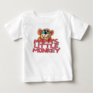 Papas kleiner Affe Baby T-shirt