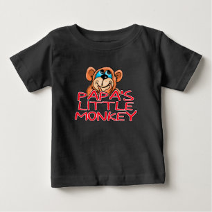 Papas kleiner Affe Baby T-shirt