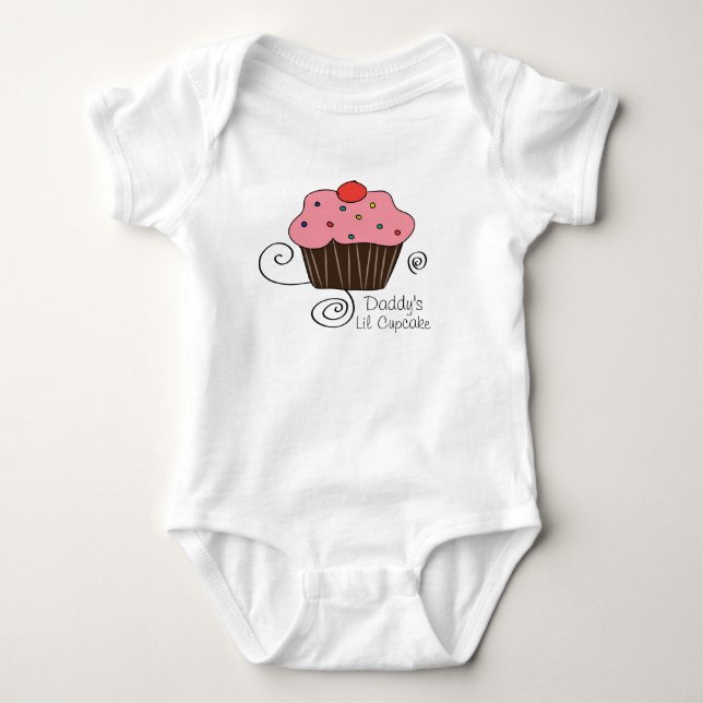Papa's Kleiner Cupcake Baby Strampler (Vorderseite)