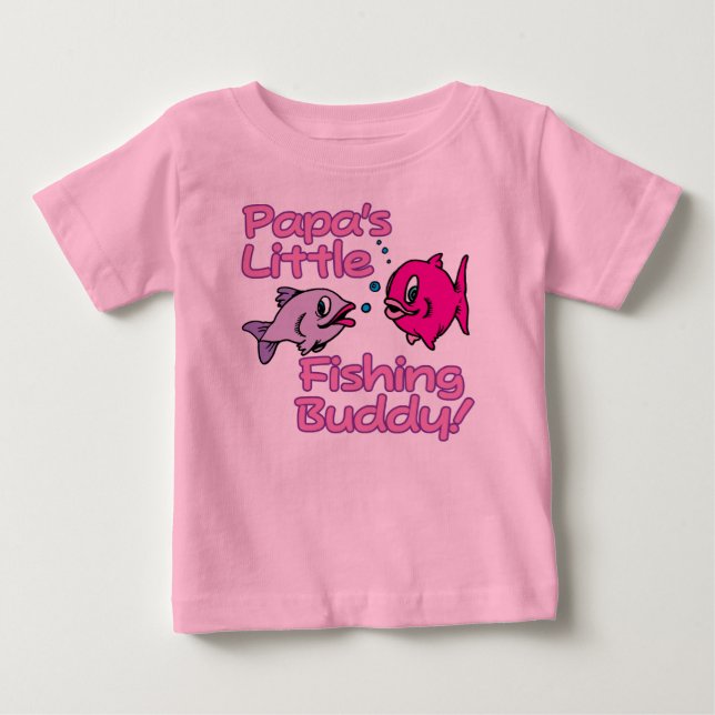 PAPAS KLEINES FISCHEREIBUDDY! BABY T-SHIRT (Vorderseite)