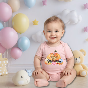 "Papas kleines Kürbiskind" Lustiger Herbst-Wortspi Baby Strampler
