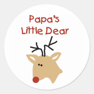 Papa's Liebeskleidung Runder Aufkleber