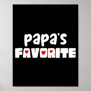 Papas Lieblingsenkelkind lustiger Muttertag Poster