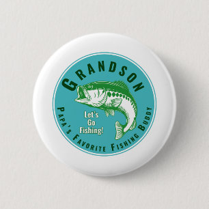 Papas Lieblingsfischbuddy Button