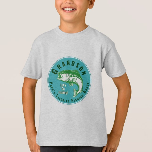 Papas Lieblingsfischbuddy T-Shirt (Vorderseite)