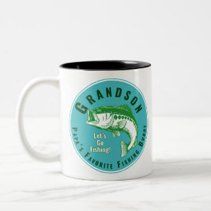 Papas Lieblingsfischbuddy Zweifarbige Tasse