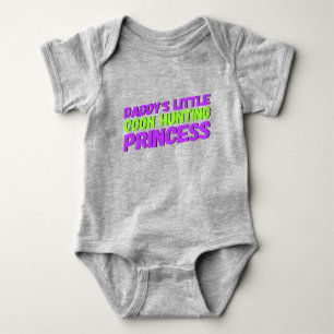 Papa's Little Coon Junting Princess Baby Bodysuit Strampler