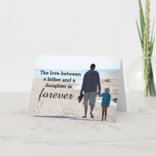 Papa's Little Girl Beach Vatertag Card Karte