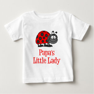 Papa's Little Lady Baby T-shirt