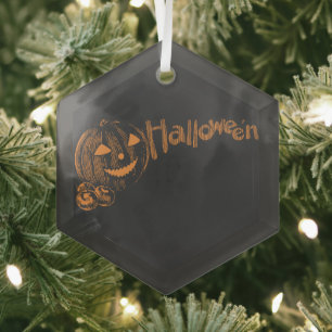 Papa's Posse of Halloween Kürbislaternen Ornament Aus Glas