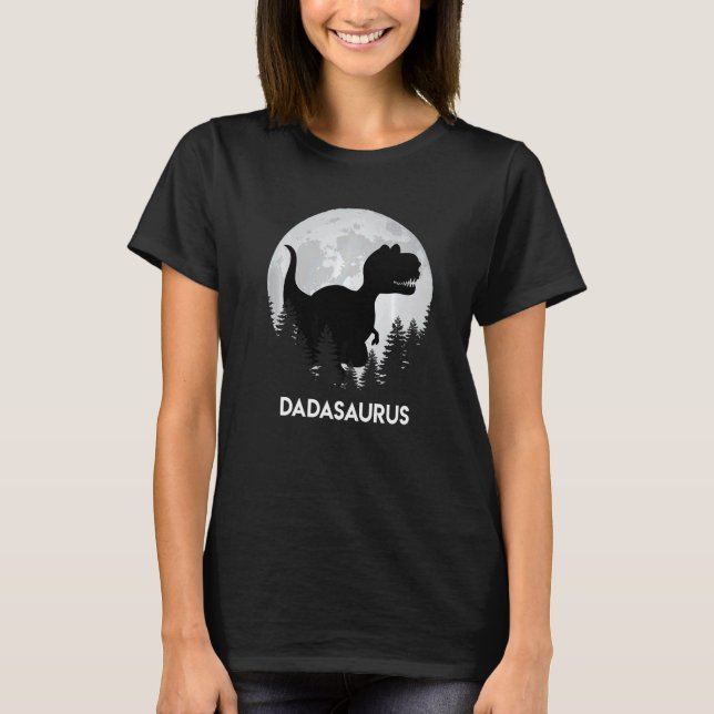 Papasaurus Daddy Vater T-Shirt (Vorderseite)