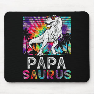 Papasaurus Dinosaur Papa Saurus Familie Matching T Mousepad
