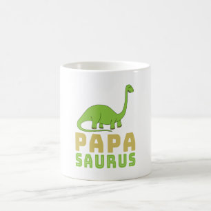 Papasaurus Dinosaurier Brontosaurus Vatertag Kaffeetasse