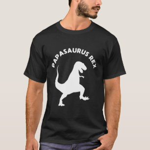 Papasaurus Rex Dinousaur Papa Geschenk für Vater T-Shirt