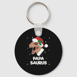 Papasaurus Santa Claus Dinosaur Weihnachten Schlüsselanhänger