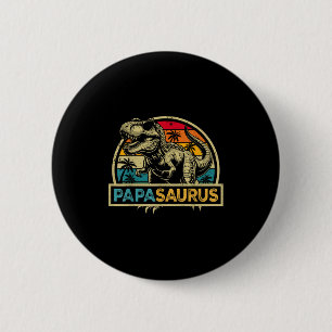 Papasaurus T Rex Dinosaur Papa Saurus Familienüber Button