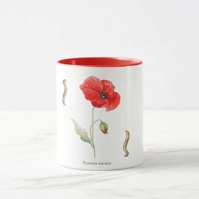 Papaver rhoeas  tasse (Zentrum)