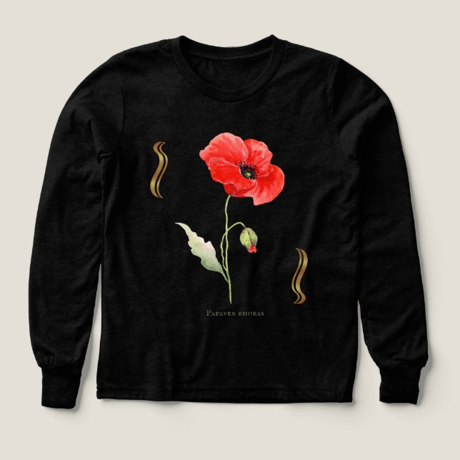 Papaver rhoeas tshirt (Design Vorderseite)