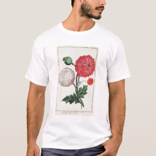 Papaver-Somniferum und Papaver rheas graviert T-Shirt