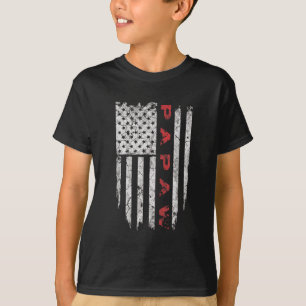 Papaw American Flag Grandpa gibt Geschenke Männer T-Shirt