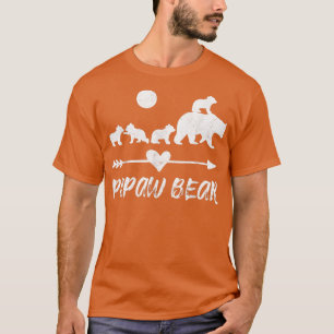 Papaw-Bären-Shirt mit vier Niedlichen Bärenjungen- T-Shirt