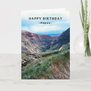 Papaw Birthday Big Horn Mountains Wyoming Karte