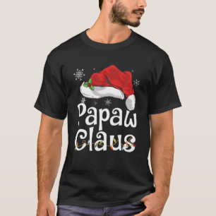 Papaw Claus Christmas Pajama Familie Matching Xmas T-Shirt