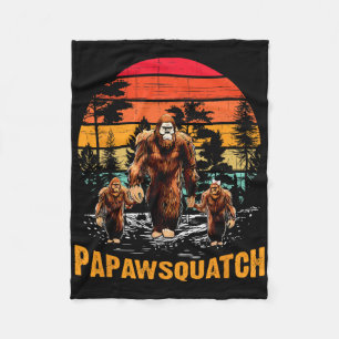 Papaw Squatch Funny Bigfoot Vater Sasquatch Yeti R Fleecedecke