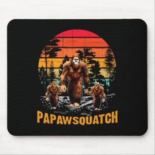Papaw Squatch Funny Bigfoot Vater Sasquatch Yeti R Mousepad