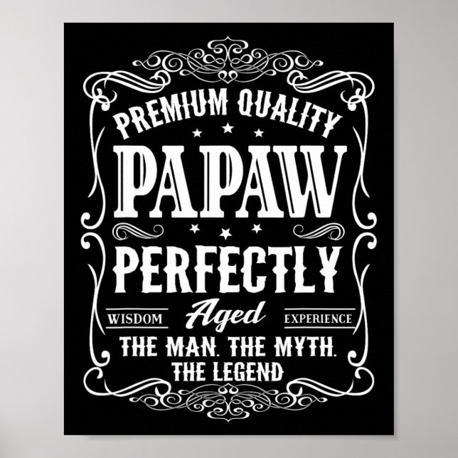 Papaw Vathers Day Grandpa-Geschenk für Männer Poster (Vorne)