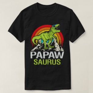 Papawsaurus Dinosaurier Grandpa Saurus Vatertag T-Shirt