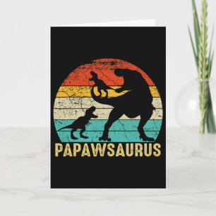 Papawsaurus Rex Papaw Dinosaur 2 Kinder Vatertag Karte