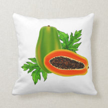 Papaya-dekoratives Kissen