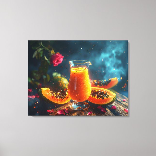 PAPAYA Freshly Squeezed JUICE -  Leinwanddruck (Vorderseite)
