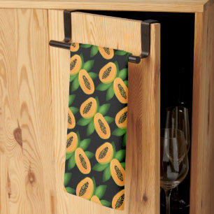 Papaya Fruchtwackelpapier Geschirrtuch