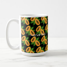 Papaya Fruchtwackelpapier Kaffeetasse
