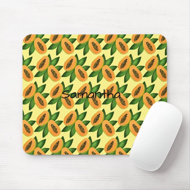 Papaya Fruchtwackelpapier Mousepad (Mit Mouse)