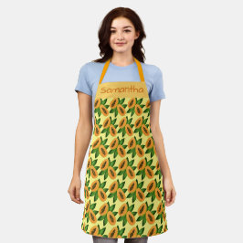 Papaya Fruchtwackelpapier Schürze