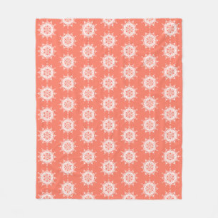 Papaya Mandala Fleecedecke