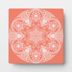 Papaya Mandala Fotoplatte