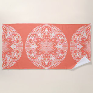 Papaya Mandala Strandtuch