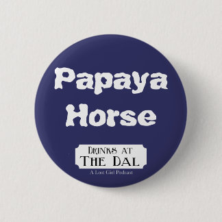 Papaya-Pferd Button