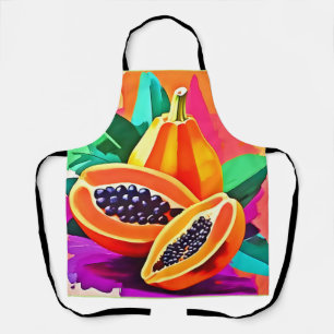 Papaya-Pop in Scheiben Schürze