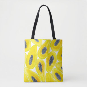 Papaya-Scheiben-Aquarell Tasche