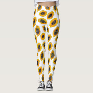 Papaya-Scheiben Leggings