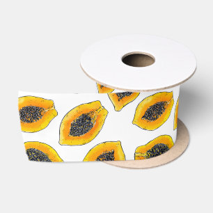 Papaya-Scheiben Satinband