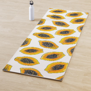 Papaya-Scheiben Yogamatte