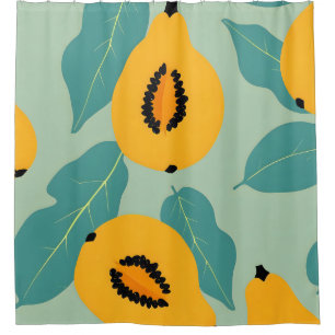 Papaya-Studie Duschvorhang