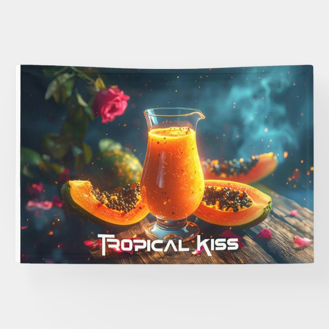 PAPAYA - TROPICAL KISS BANNER (Horizontal)