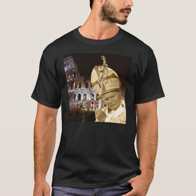 Pape Jean Paul II bénissant le T-shirt (Devant)